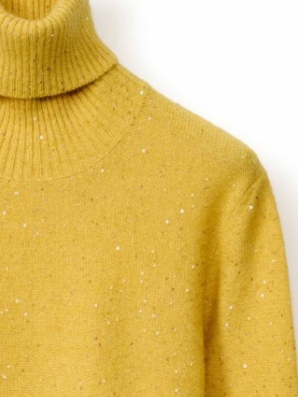 FABIANA FILIPPI: maglia collo rotondo online - Maglione con micro paillettes