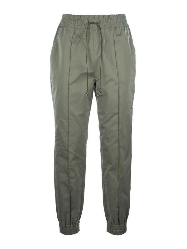 ERMANNO SCERVINO: tracksuit bottoms - Olive Green  Jogger Trousers