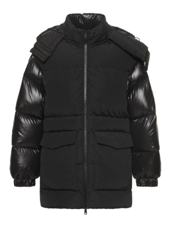 MONCLER: Kurze Daunenjacken - Daunenjacke - Schwarz