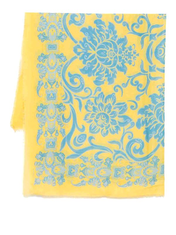 ETRO: scarves - Printed logo scarf