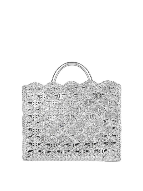RABANNE: Bolsas bandoleras - Bolsa Bandolera - Plata