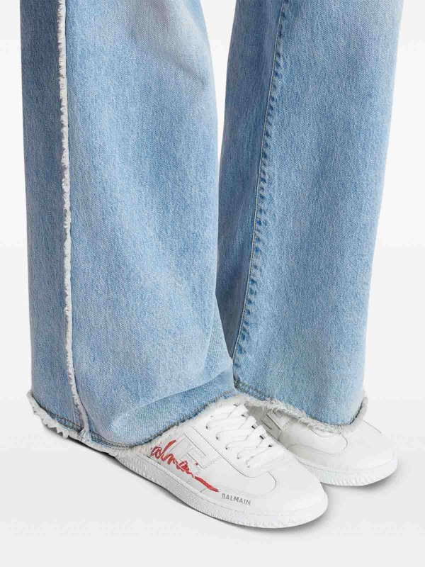 Balmain buy online Sneakers Swan Lipstick in leather