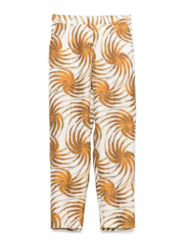 ALBERTO BIANI: pantaloni casual - Pantaloni di seta