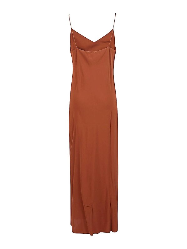 ALBERTO BIANI: maxi dresses online - Georgette Long Slip Dress