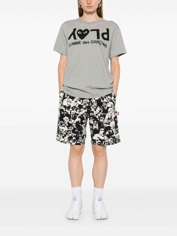 COMME DES GARCONS: t-shirts online - Logo Cotton T-Shirt
