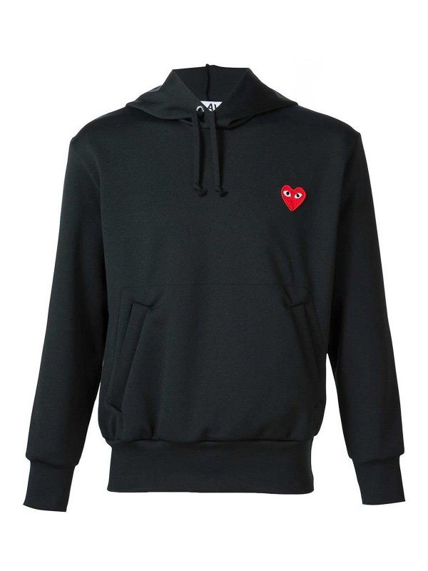 COMME DES GARCONS: Sweatshirts & Sweaters - Emblem Heart Cotton Hoodie
