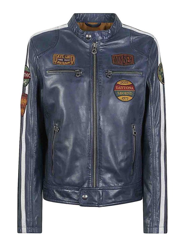 DAYTONA 73: レザージャケット - レザージャケット - ブルー