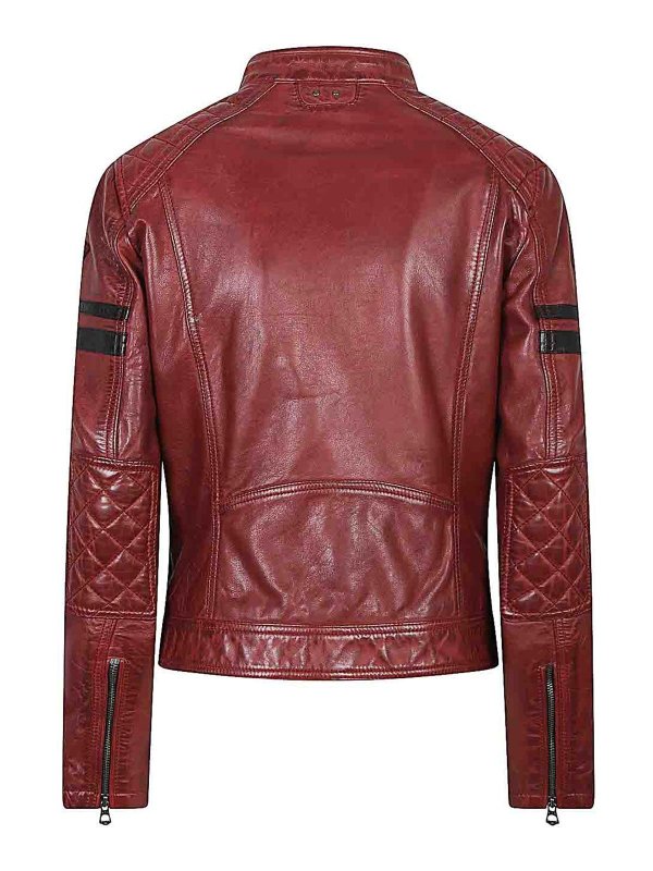 DAYTONA 73: Vestes en cuir online - Blouson En Cuir - Rouge Brun