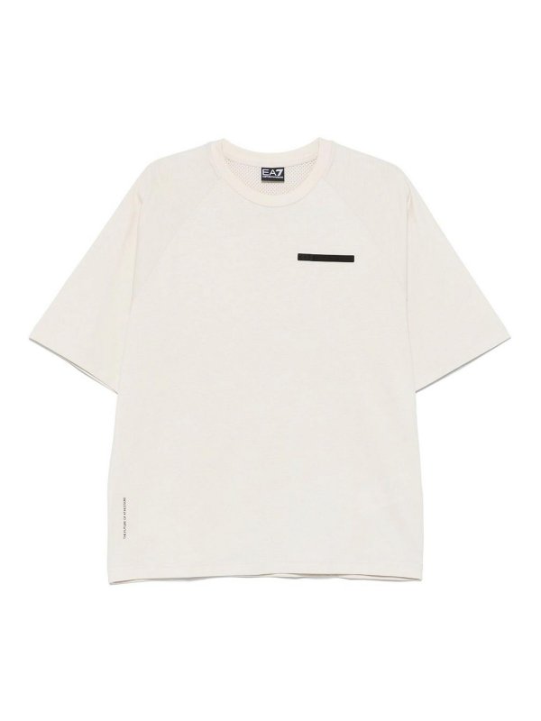 EA7 Emporio Armani: t-shirt - T-shirt in cotone logo