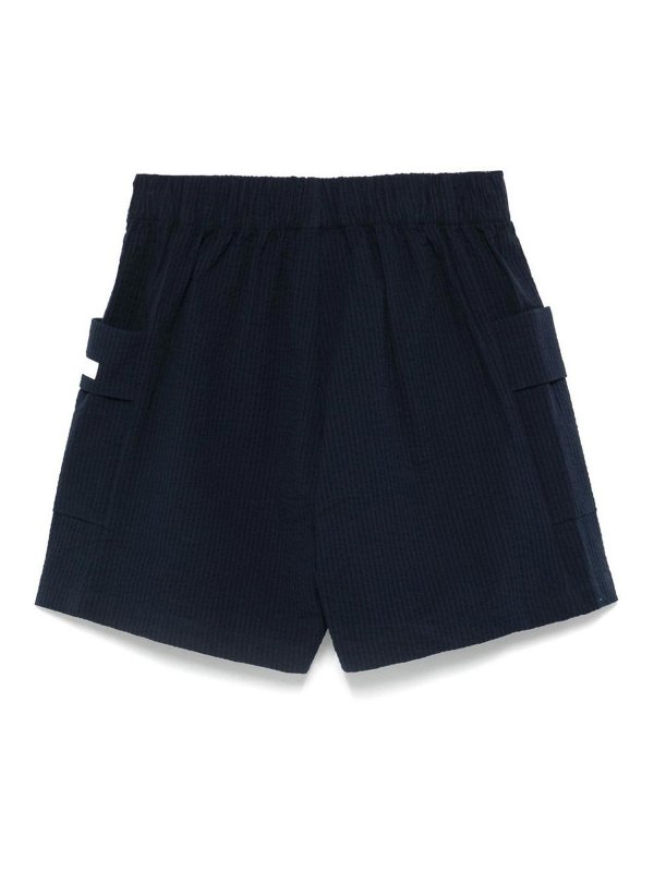 EA7 Emporio Armani: pantaloni shorts online - Shorti di cotone a strisce