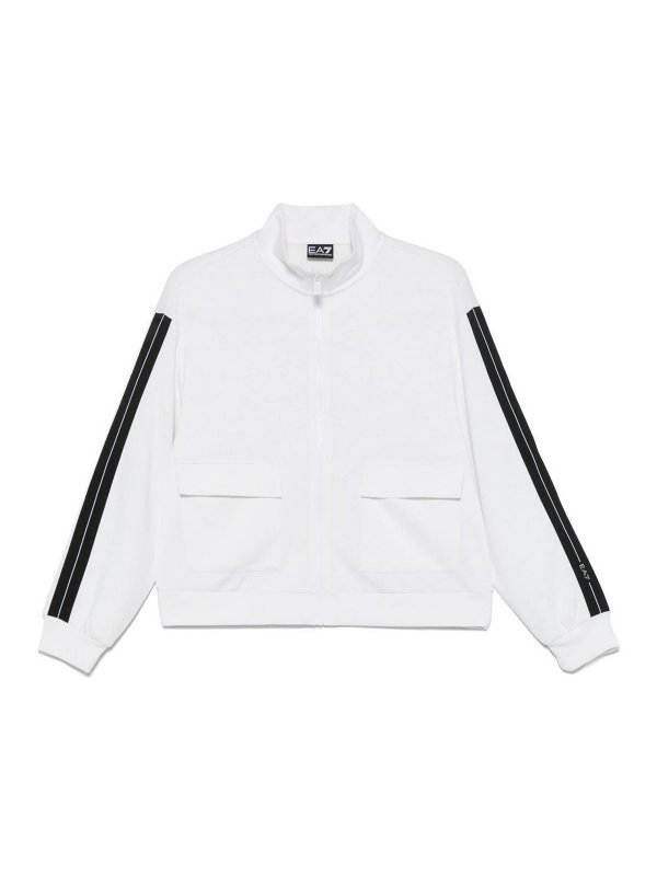 EA7 Emporio Armani: Sweatshirts & Sweaters - Logo Zipped Sweatshirt