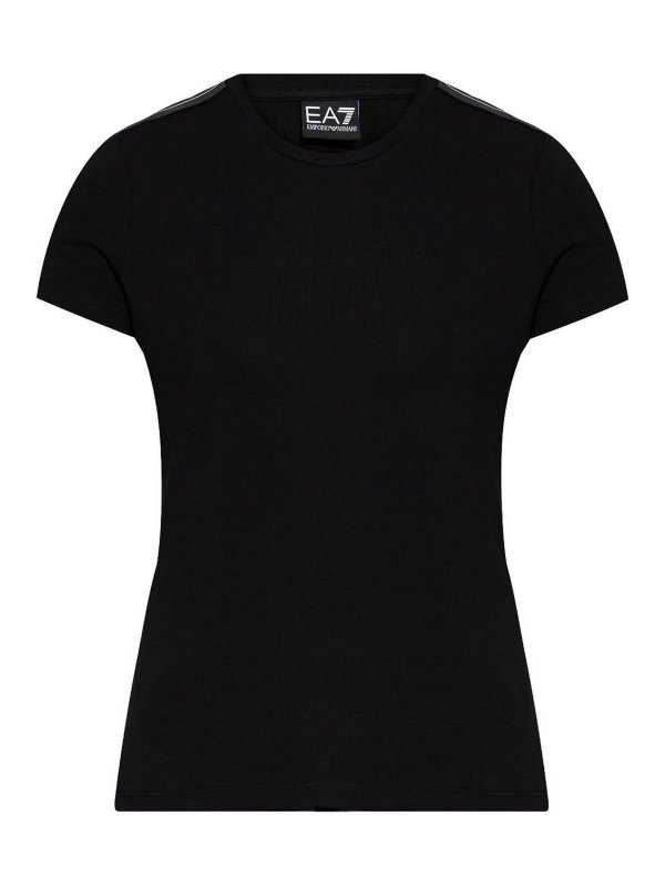 EA7 Emporio Armani: T-shirts - T-Shirt - Schwarz