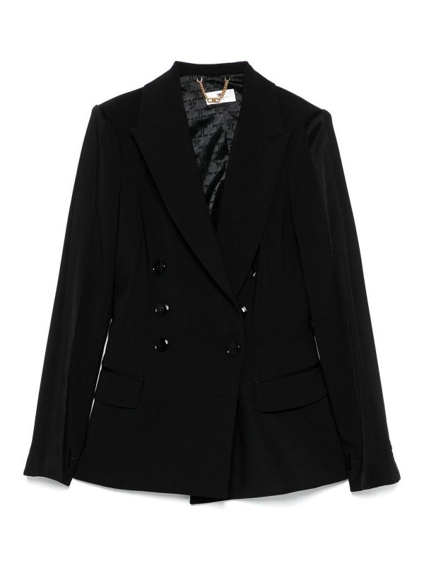 ELISABETTA FRANCHI: casual jackets - Double-Breasted Jacket