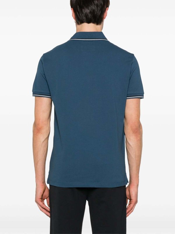 EMPORIO ARMANI: polo shirts online - Logo Cotton Polo Shirt
