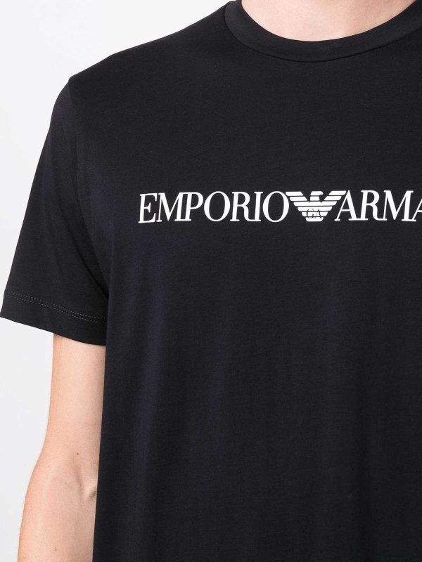 EMPORIO ARMANI: t-shirt online - T-shirt in cotone logo