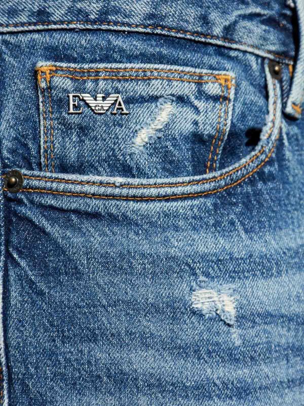 The Best Shops EMPORIO ARMANI: bootcut jeans - Denim Cotton Jeans