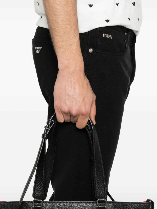 EMPORIO ARMANI: Bootcut online - Bootcut Jeans - Schwarz