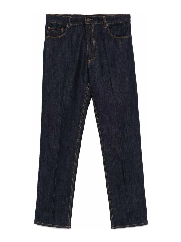 EMPORIO ARMANI: bootcut jeans - Denim Cotton Jeans