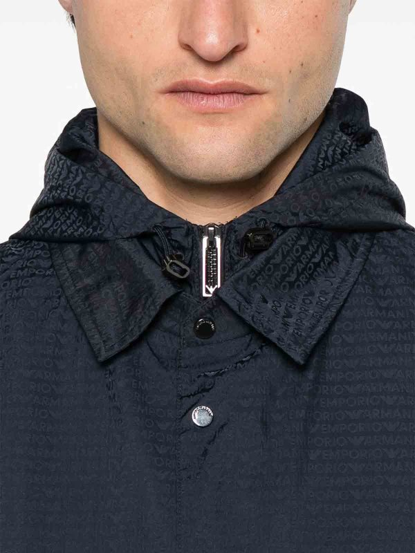 The Best Shops EMPORIO ARMANI: casual jackets - Nylon Hooded Jacket
