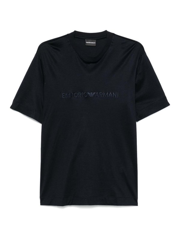 EMPORIO ARMANI: T-shirts - T-Shirt - Blau