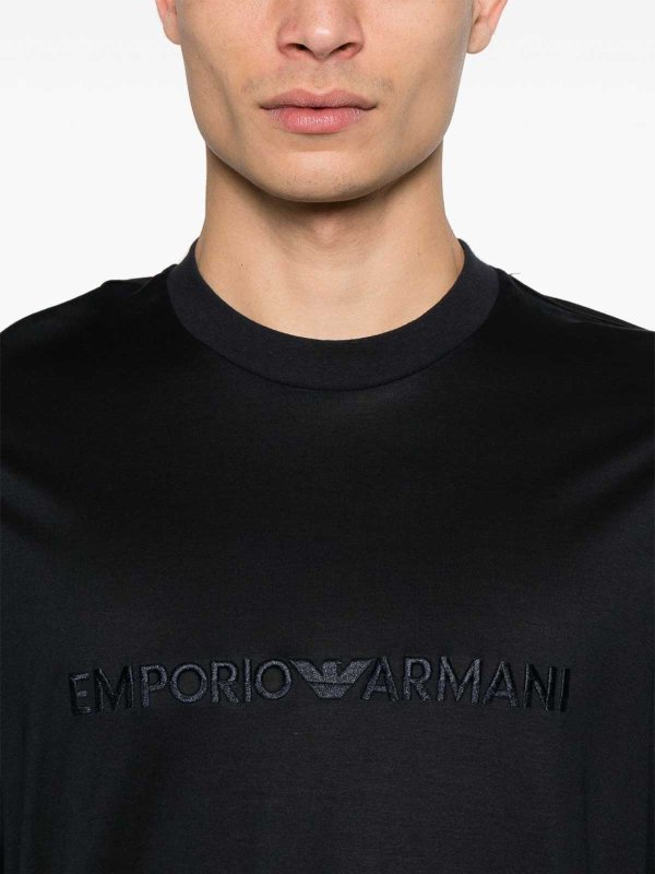 The Best Shops EMPORIO ARMANI: T-shirts - T-Shirt - Blau
