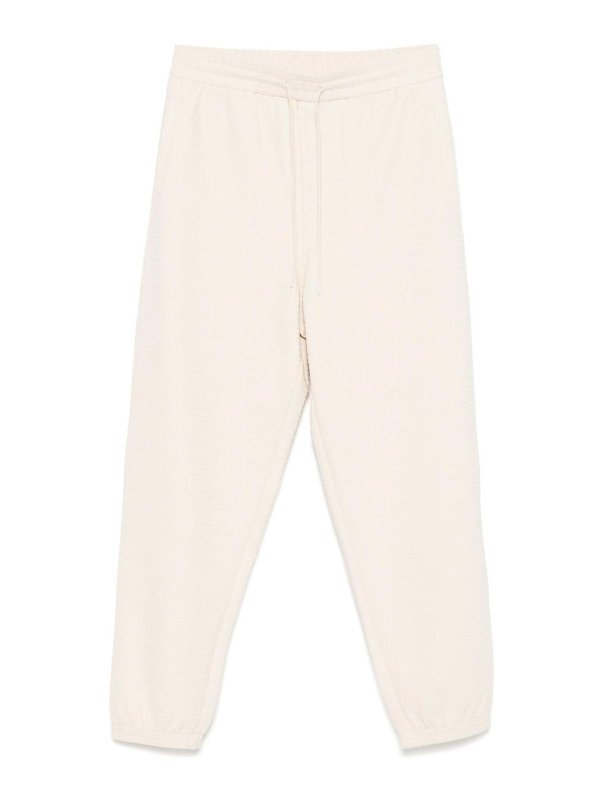EMPORIO ARMANI: tracksuit bottoms - Allover Logo Sweatpants