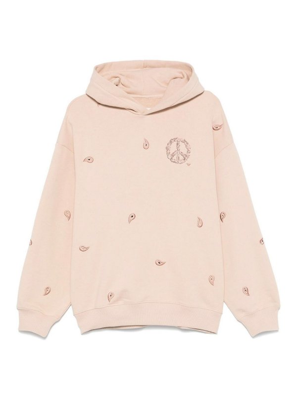 EMPORIO ARMANI: Sweatshirts & Sweaters - Logo Organic Cotton Hoodie