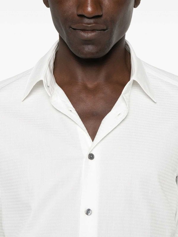 Allover Logo Cotton Shirt shop online: EMPORIO ARMANI