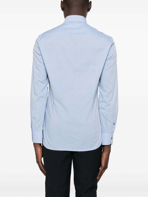 Allover Logo Cotton Shirt shop online: EMPORIO ARMANI
