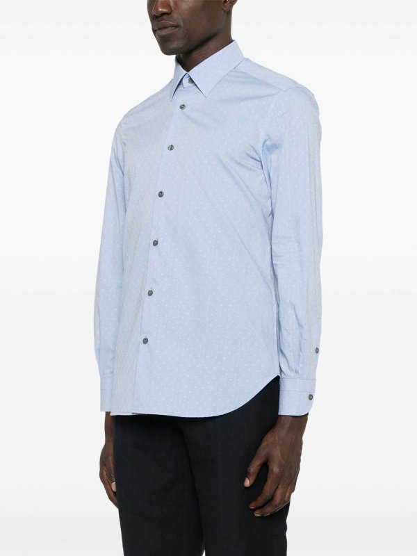 EMPORIO ARMANI buy online Allover Logo Cotton Shirt