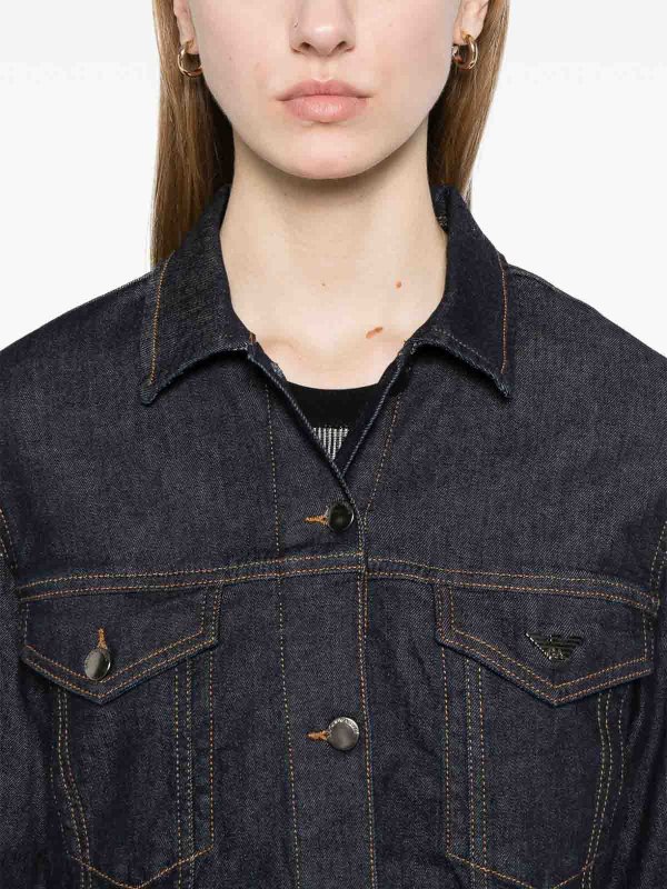 The Best Shops EMPORIO ARMANI: casual jackets - Denim Cotton Jacket