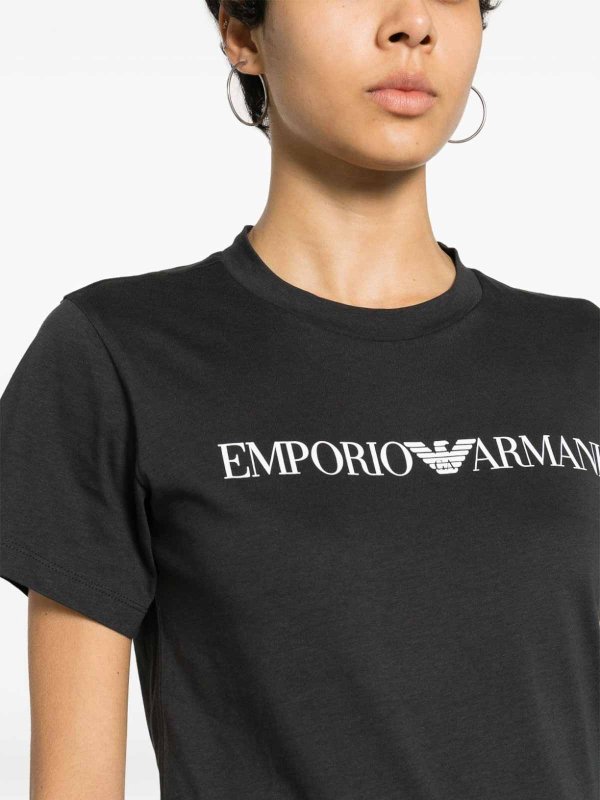 EMPORIO ARMANI: t-shirt online - T-shirt in cotone logo