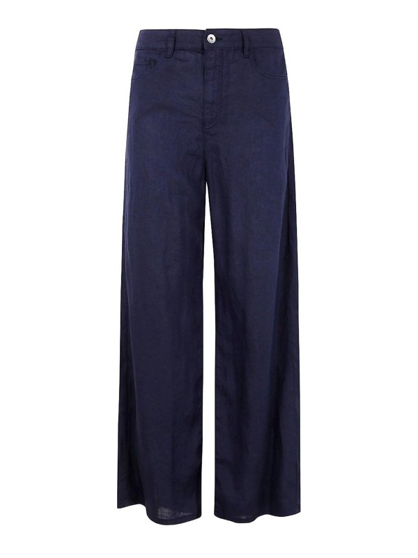 EMPORIO ARMANI: Pantalons casual - Pantalons Décontractés - Bleu