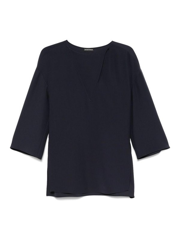 EMPORIO ARMANI: Blusas - Blusa - Azul