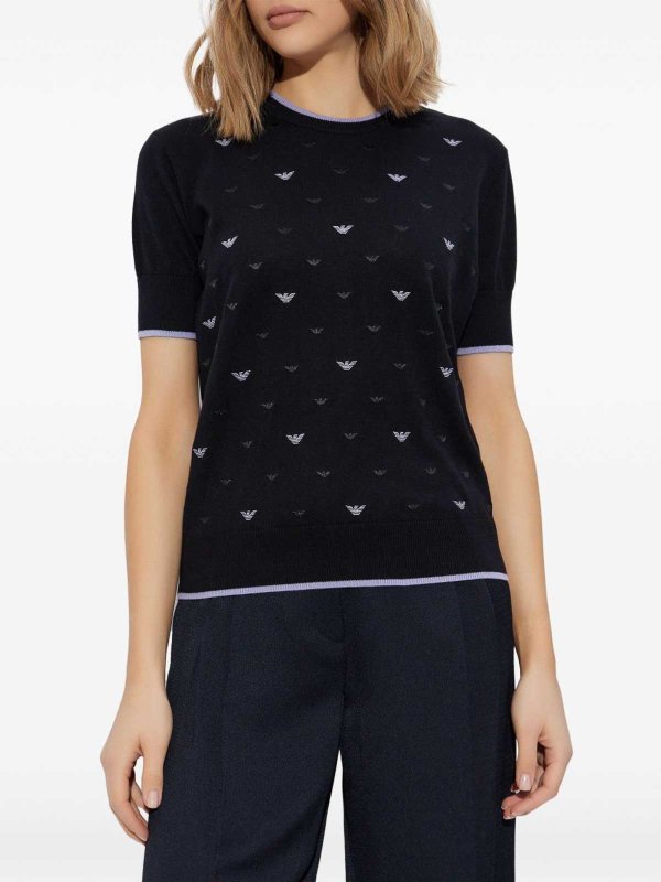 クルーネック - 黒 shop online: EMPORIO ARMANI