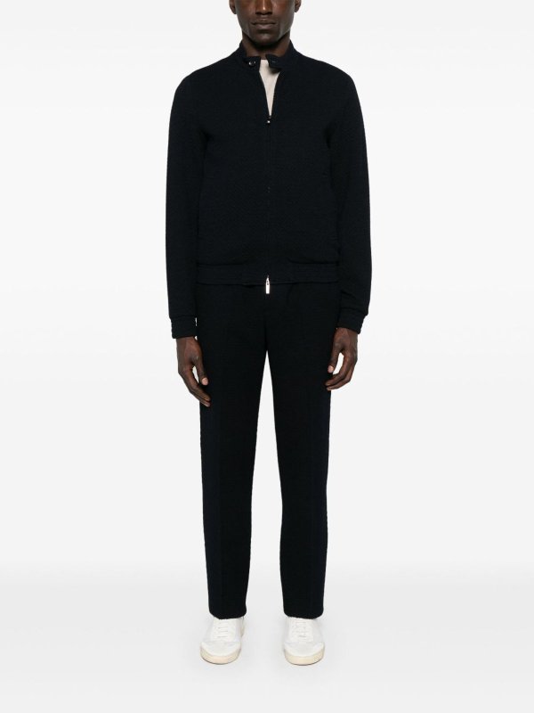 EMPORIO ARMANI: casual jackets online - Wool Blend Blouson Jacket