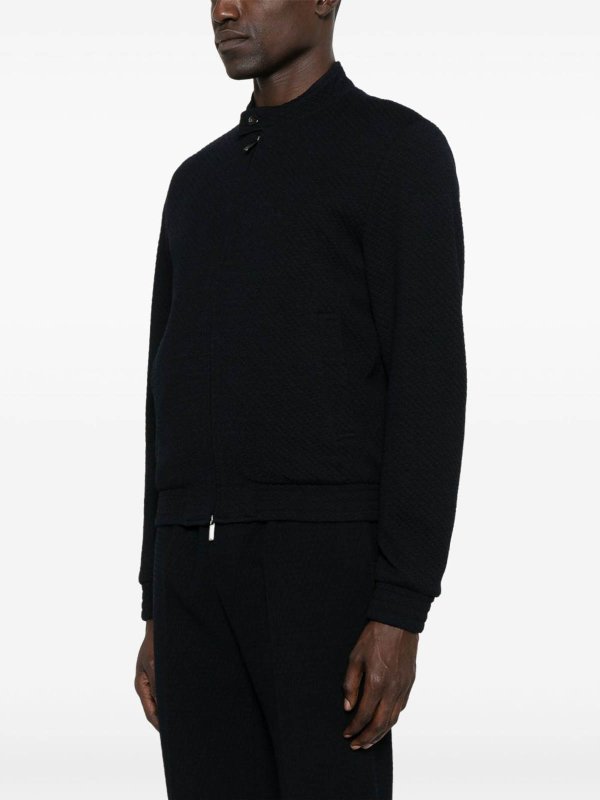 The Best Shops EMPORIO ARMANI: casual jackets - Wool Blend Blouson Jacket