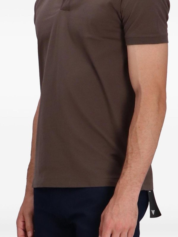 Logo Cotton Polo Shirt shop online: EMPORIO ARMANI
