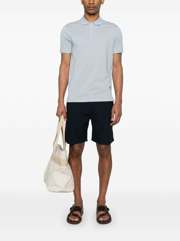 EMPORIO ARMANI: polo shirts online - Logo Cotton Polo Shirt