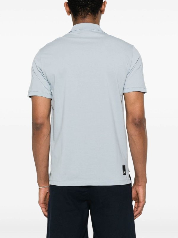 The Best Shops EMPORIO ARMANI: polo shirts - Logo Cotton Polo Shirt