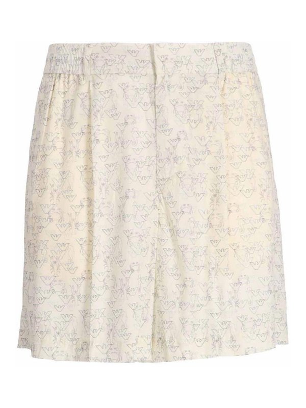 EMPORIO ARMANI: トラウザーショーツ - ショートパンツ - 白