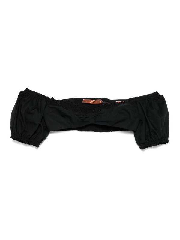 ERMANNO SCERVINO: Tops & Tank tops - Lace Detail Cotton Top