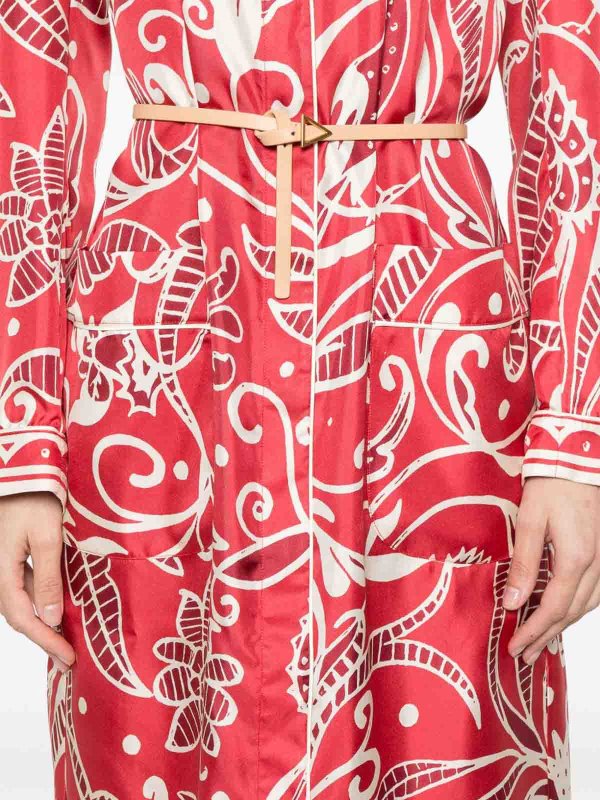 F.R.S FOR RESTLESS SLEEPERS buy online Printed Silk Long Shirtdress