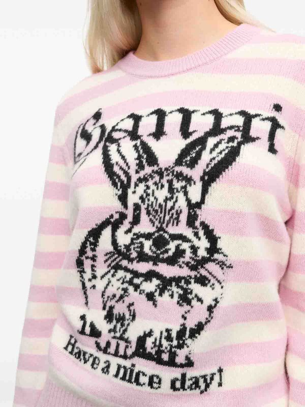 The Best Shops GANNI: Rundhalspullover - Nude