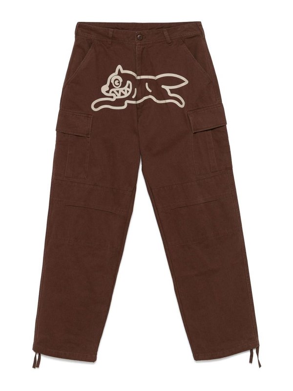 ICECREAM: casual trousers - Running Dog Cargo Trousers