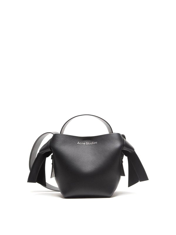 Acne Studios: borse a spalla - Borsa a tracolla Musubi Mini in pelle