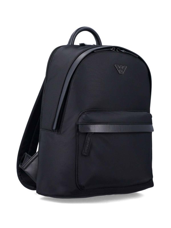 EMPORIO ARMANI: backpacks online - Logo Nylon Backpack