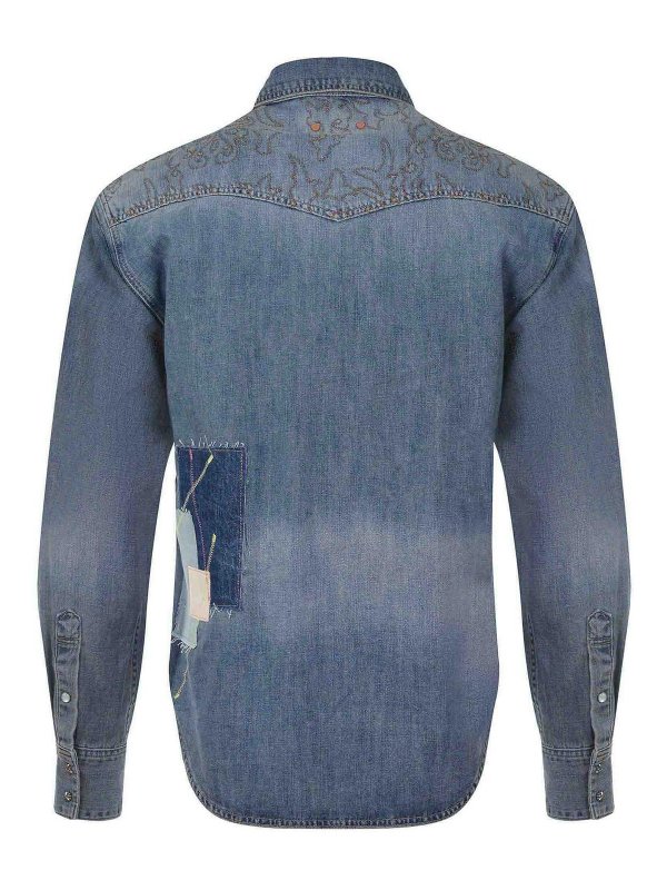 The Best Shops ANDERSSON BELL: shirts - Shirt Made Of Denim