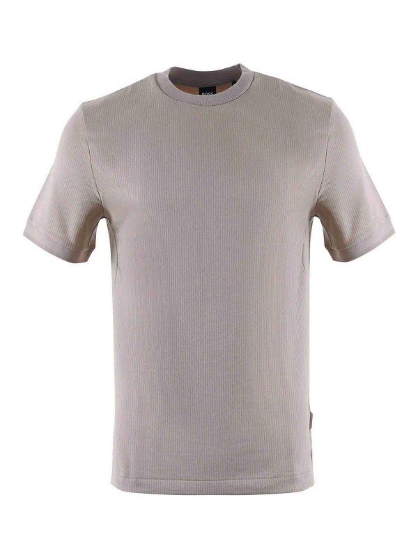 Hugo Boss: T-shirts - T-Shirt - Beige
