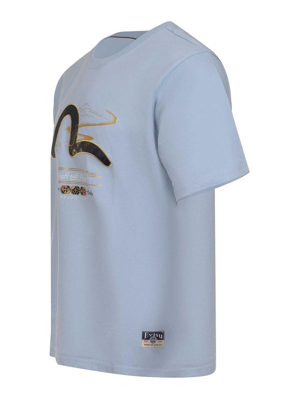 EVISU: Tシャツ online - Tシャツ - ライトブルー
